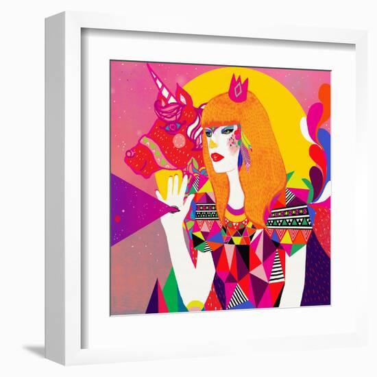 The Queen-Diela Maharanie-Framed Art Print