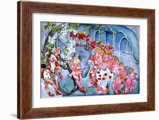 The Queens Croquet Ground-Zelda Fitzgerald-Framed Art Print