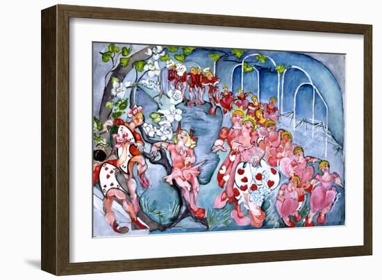 The Queens Croquet Ground-Zelda Fitzgerald-Framed Premium Giclee Print