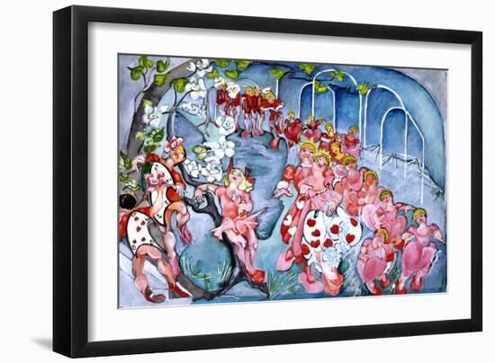 The Queens Croquet Ground-Zelda Fitzgerald-Framed Premium Giclee Print