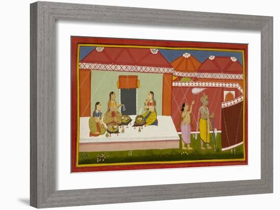 The Queens Eat the Blessed Food-null-Framed Giclee Print