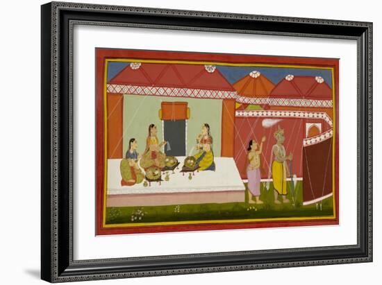 The Queens Eat the Blessed Food-null-Framed Giclee Print