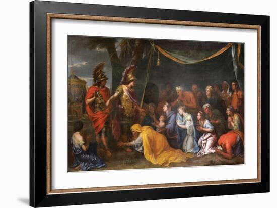 The Queens of Persia at the Feet of Alexander (The Tent of Dariu), 1661-Charles Le Brun-Framed Giclee Print