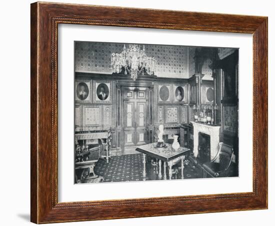 The Queens Private Audience Chamber at Windsor Castle, c1899, (1901)-HN King-Framed Photographic Print