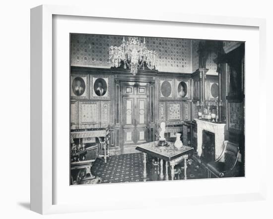 The Queens Private Audience Chamber at Windsor Castle, c1899, (1901)-HN King-Framed Photographic Print