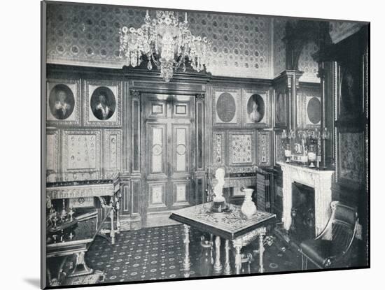 The Queens Private Audience Chamber at Windsor Castle, c1899, (1901)-HN King-Mounted Photographic Print