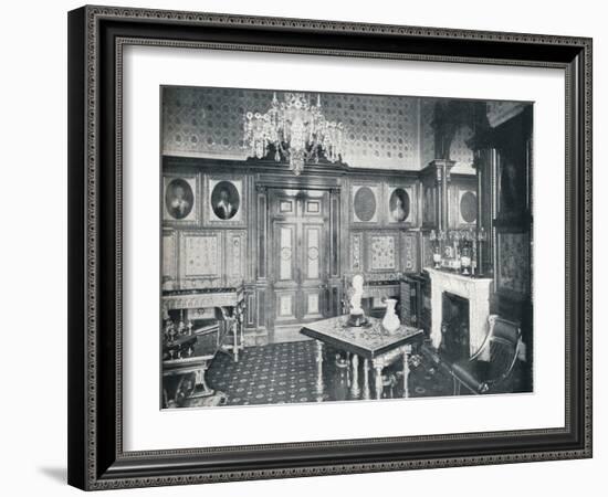 The Queens Private Audience Chamber at Windsor Castle, c1899, (1901)-HN King-Framed Photographic Print