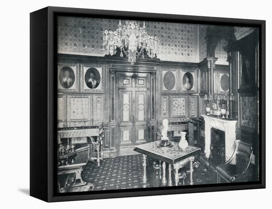 The Queens Private Audience Chamber at Windsor Castle, c1899, (1901)-HN King-Framed Premier Image Canvas