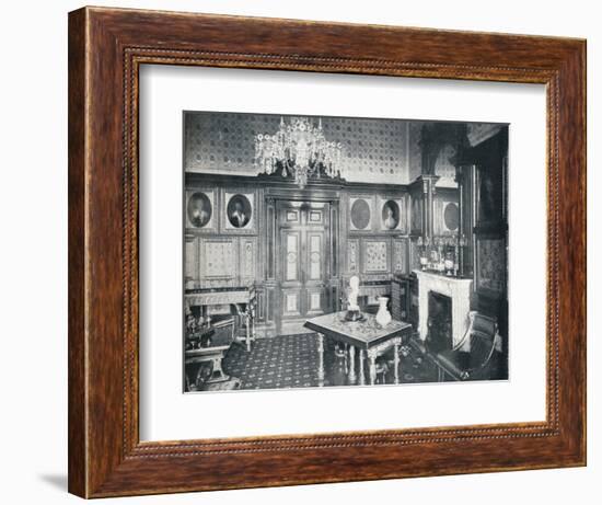 The Queens Private Audience Chamber at Windsor Castle, c1899, (1901)-HN King-Framed Photographic Print