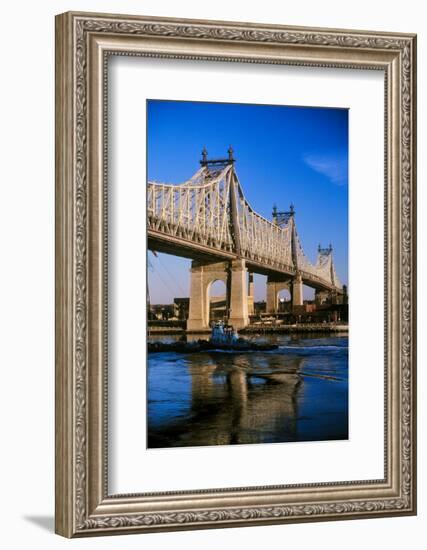 The Queensboro (59th Street) Bridge to Queens-null-Framed Photographic Print