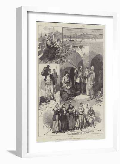 The Question of the Retention of Cyprus, Sketches in the Island-Frederic De Haenen-Framed Giclee Print