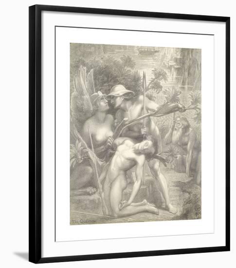 The Question, The Sphinx-Dante Gabriel Rossetti-Framed Premium Giclee Print