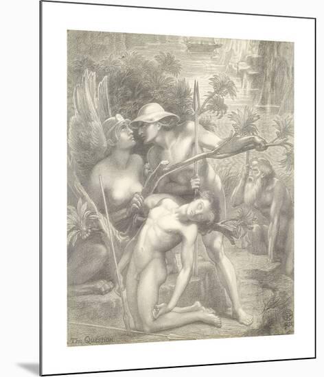 The Question, The Sphinx-Dante Gabriel Rossetti-Mounted Premium Giclee Print