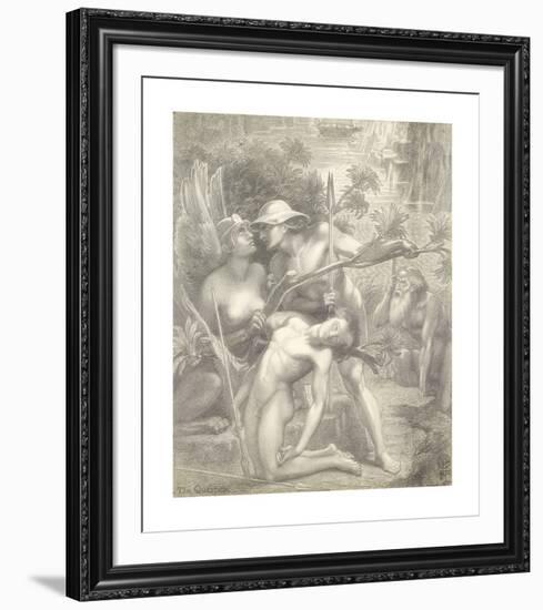 The Question, The Sphinx-Dante Gabriel Rossetti-Framed Premium Giclee Print