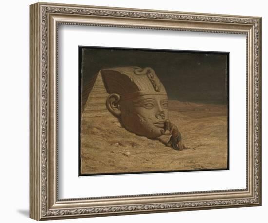 The Questioner of the Sphinx (Oil on Canvas)-Elihu Vedder-Framed Giclee Print