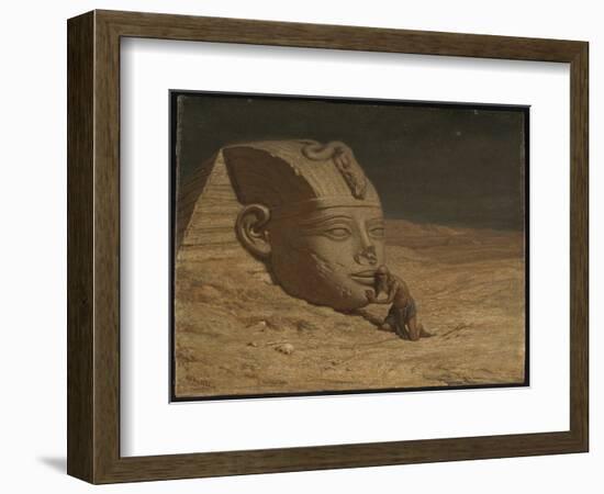 The Questioner of the Sphinx (Oil on Canvas)-Elihu Vedder-Framed Giclee Print