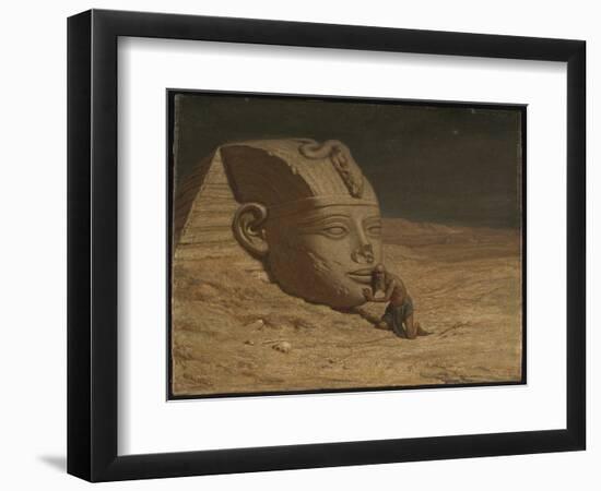 The Questioner of the Sphinx (Oil on Canvas)-Elihu Vedder-Framed Giclee Print