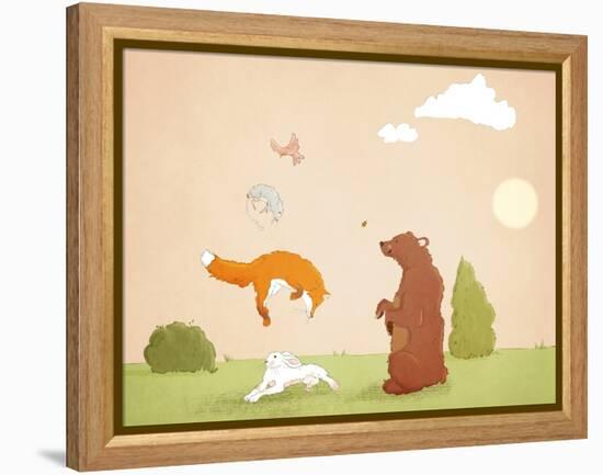 The Quick Red Fox, 2021 (Digital)-Roberta Murray-Framed Premier Image Canvas