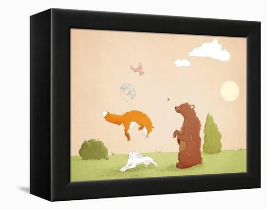 The Quick Red Fox, 2021 (Digital)-Roberta Murray-Framed Premier Image Canvas