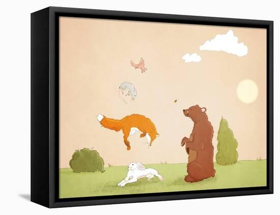 The Quick Red Fox, 2021 (Digital)-Roberta Murray-Framed Premier Image Canvas