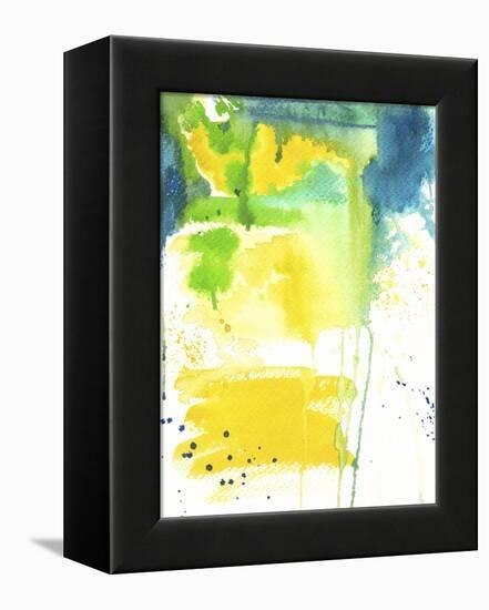 The Quiet Fight - Watercolor Abstract-Jennifer McCully-Framed Premier Image Canvas