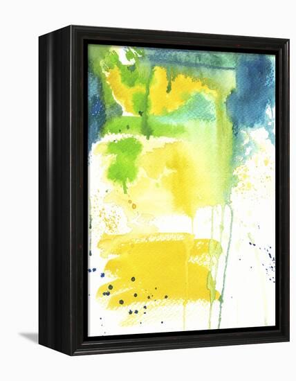 The Quiet Fight - Watercolor Abstract-Jennifer McCully-Framed Premier Image Canvas