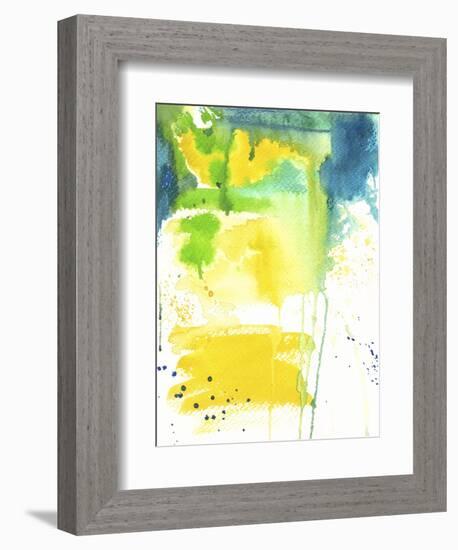 The Quiet Fight - Watercolor Abstract-Jennifer McCully-Framed Giclee Print