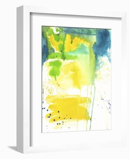 The Quiet Fight - Watercolor Abstract-Jennifer McCully-Framed Giclee Print