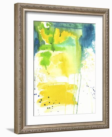 The Quiet Fight - Watercolor Abstract-Jennifer McCully-Framed Giclee Print