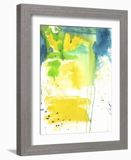 The Quiet Fight - Watercolor Abstract-Jennifer McCully-Framed Giclee Print