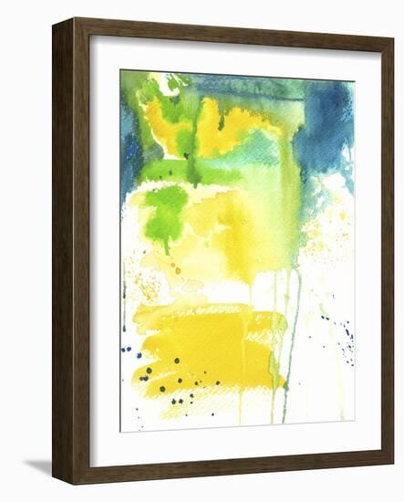 The Quiet Fight - Watercolor Abstract-Jennifer McCully-Framed Giclee Print