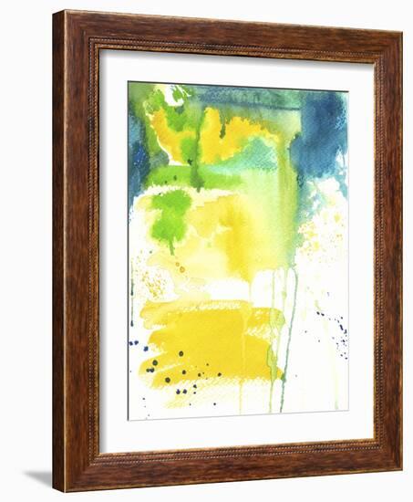 The Quiet Fight - Watercolor Abstract-Jennifer McCully-Framed Giclee Print