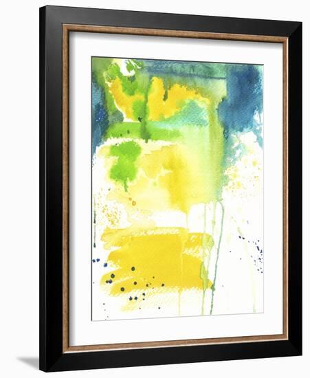 The Quiet Fight - Watercolor Abstract-Jennifer McCully-Framed Giclee Print