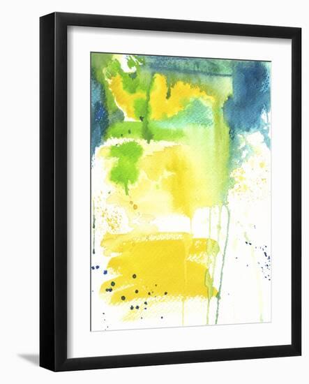 The Quiet Fight - Watercolor Abstract-Jennifer McCully-Framed Giclee Print