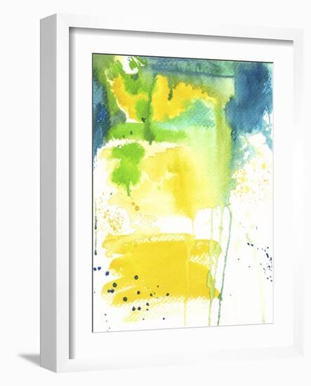 The Quiet Fight - Watercolor Abstract-Jennifer McCully-Framed Giclee Print