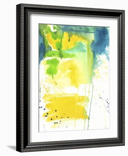 The Quiet Fight - Watercolor Abstract-Jennifer McCully-Framed Giclee Print