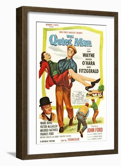 The Quiet Man, 1952-null-Framed Premium Giclee Print