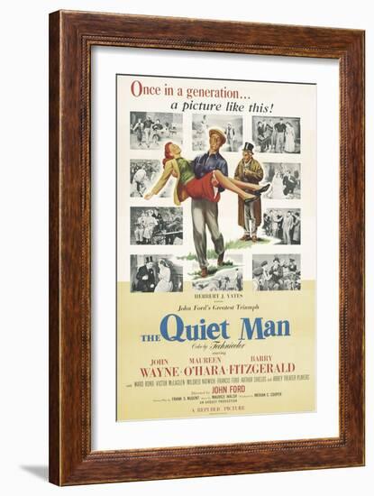 The Quiet Man, 1952-null-Framed Premium Giclee Print