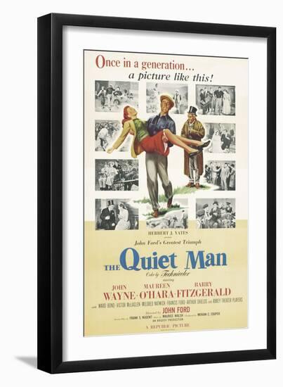 The Quiet Man, 1952-null-Framed Premium Giclee Print