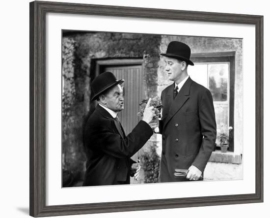 The Quiet Man, Barry Fitzgerald, John Wayne, 1952-null-Framed Photo