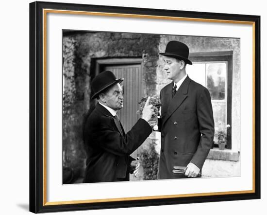 The Quiet Man, Barry Fitzgerald, John Wayne, 1952-null-Framed Photo