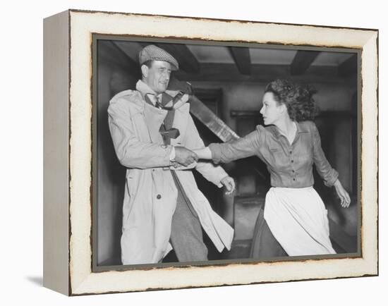 The Quiet Man, John Wayne, Maureen O'Hara, 1952-null-Framed Stretched Canvas