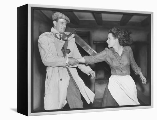 The Quiet Man, John Wayne, Maureen O'Hara, 1952-null-Framed Stretched Canvas