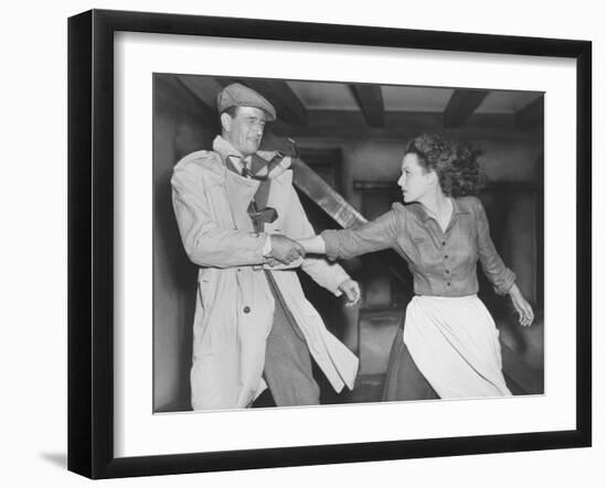 The Quiet Man, John Wayne, Maureen O'Hara, 1952-null-Framed Photo