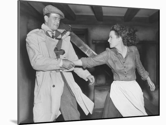 The Quiet Man, John Wayne, Maureen O'Hara, 1952-null-Mounted Photo