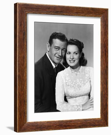 The Quiet Man, John Wayne, Maureen O'Hara, 1952-null-Framed Photo