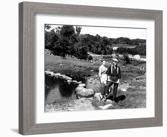 The Quiet Man, Maureen O'Hara, John Wayne, 1952-null-Framed Premium Photographic Print