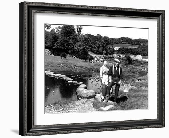 The Quiet Man, Maureen O'Hara, John Wayne, 1952-null-Framed Premium Photographic Print