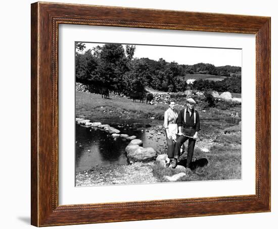 The Quiet Man, Maureen O'Hara, John Wayne, 1952-null-Framed Photo