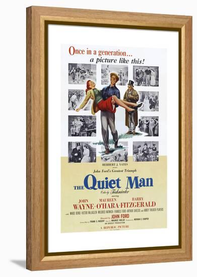 The Quiet Man, Maureen O'Hara, John Wayne, Barry Fitzgerald, 1952-null-Framed Stretched Canvas